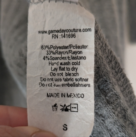 University of Tennessee Black/Gray/White Striped Cardigan sz S Gameday Couture - Picture 7 of 8